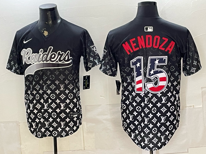 Men 2026 Oakland Raiders #15 Mendoza black Nike Limited NFL Jersey071516